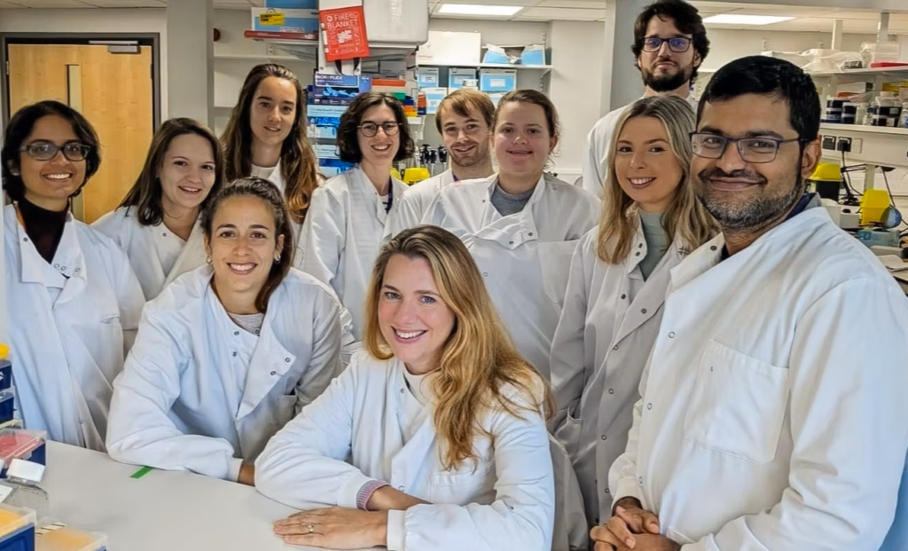 Professor Sarah McClelland (front centre) and her team at the BCI.